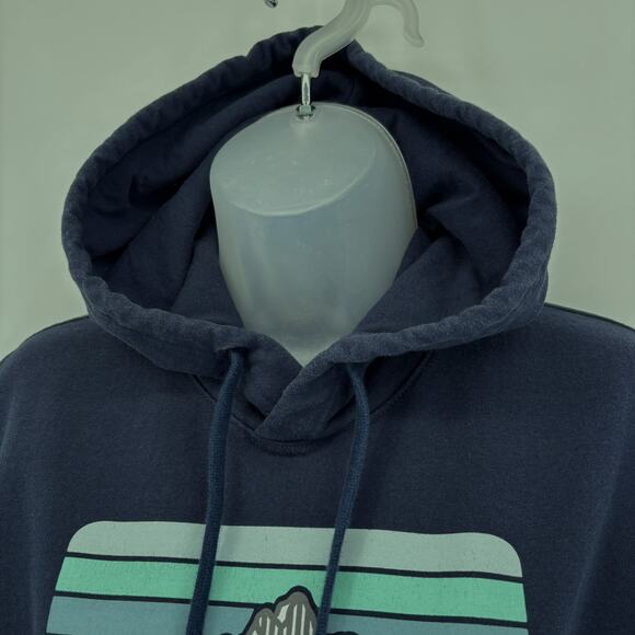 Patagonia Uprisal Hoodie Unisex Mens XS Womens S Hooded Graphic Sweatshirt Blue - Picture 2 of 7